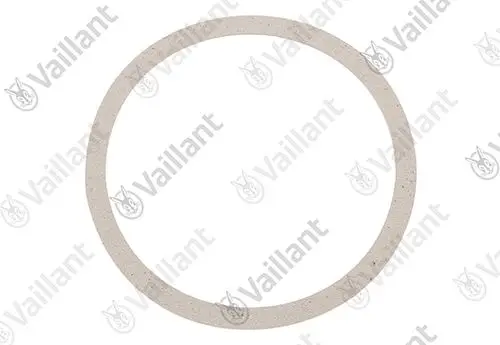 Dichtung in runder Form, aus einem neutralen Material. Produkt von Vaillant, geeignet für Anwendungen im Heizungsbereich.